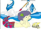 Paint Colors Games: Little Mermaid