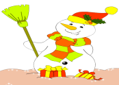 Paint Colors Games: Snowman